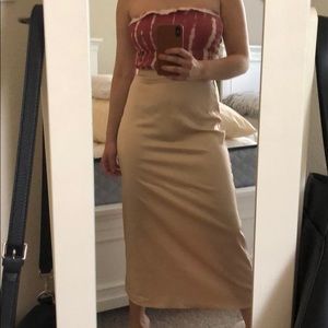 Forever 21 Silk midi skirt